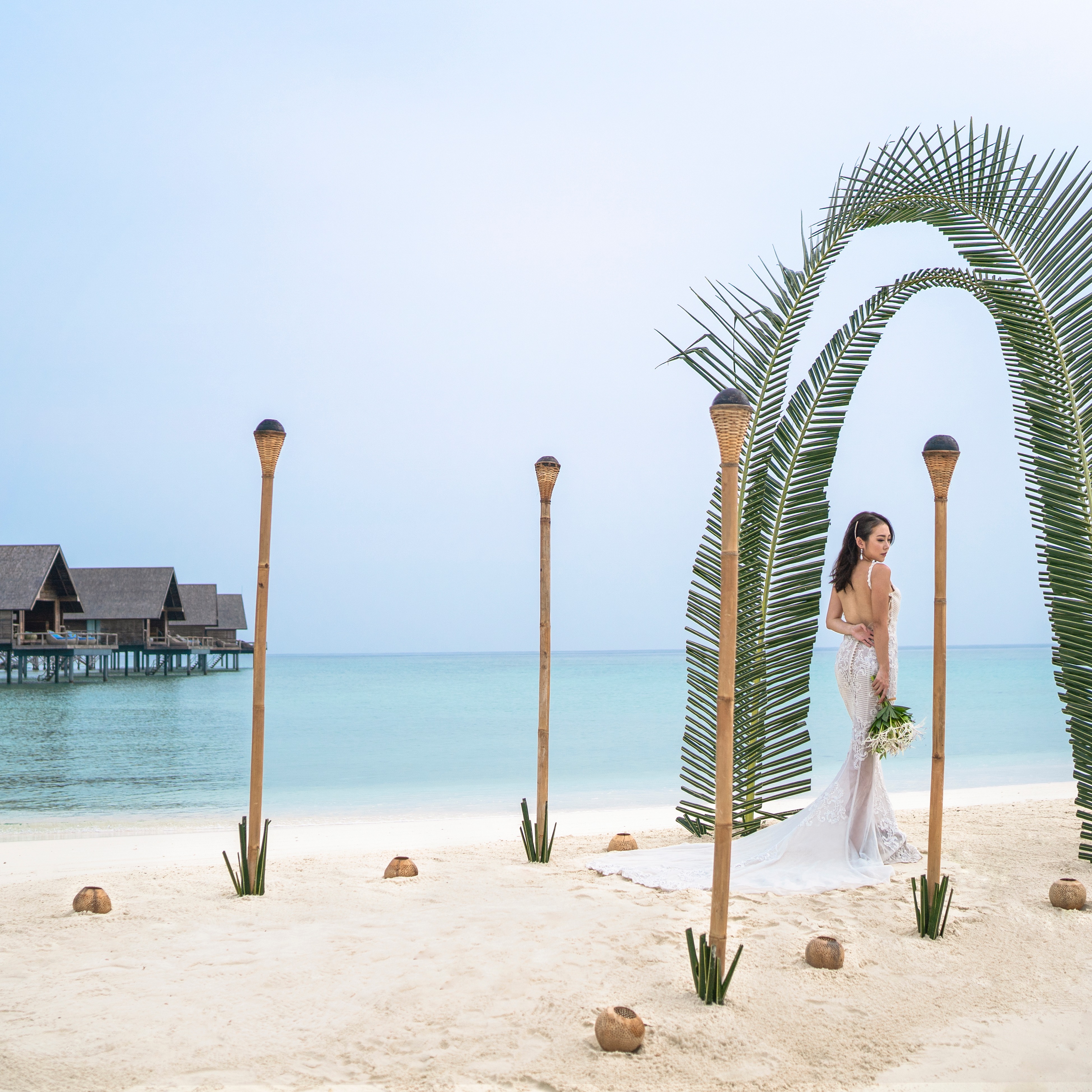 beach_wedding_dress_palm_arbor